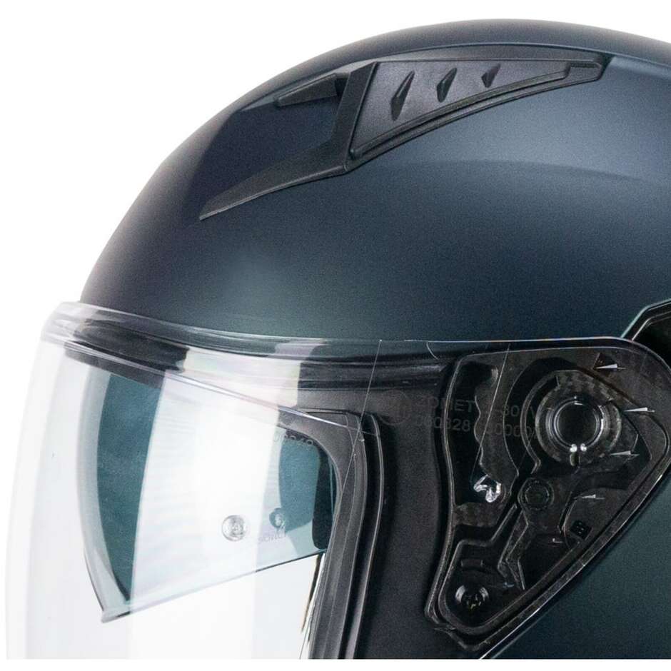 Moto Jet helmet CGM 127A DEEP MONO Satin petroleum