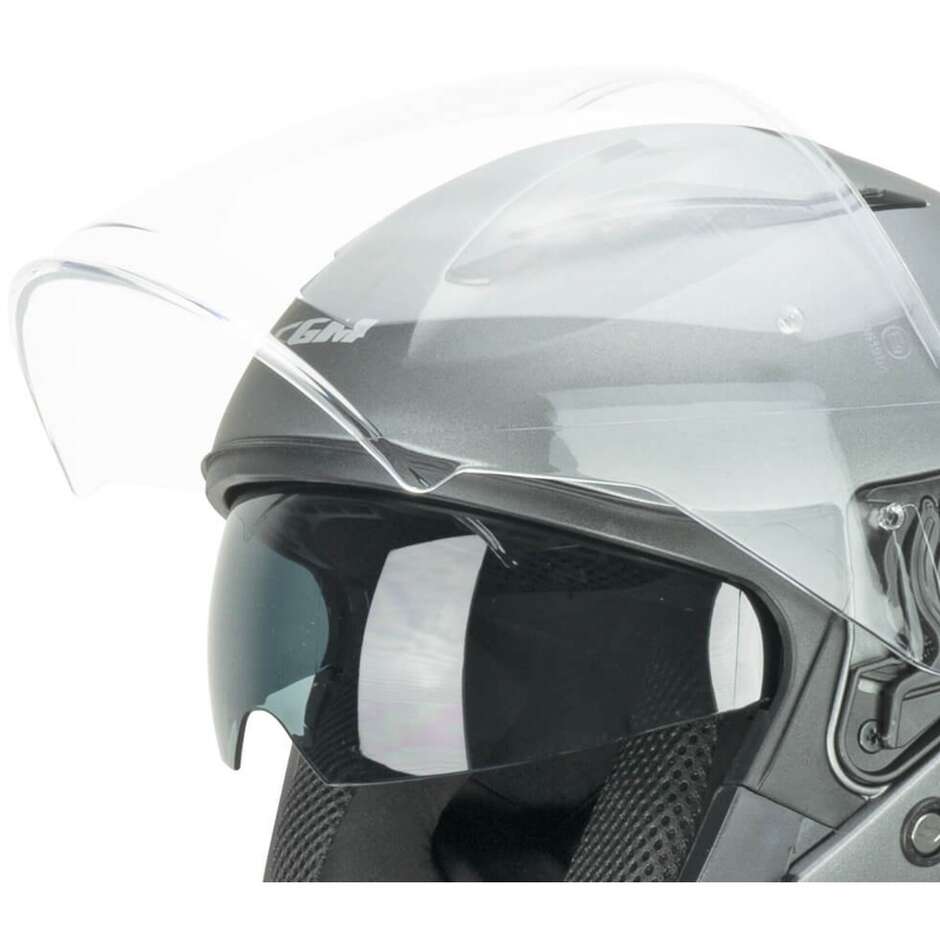 Moto Jet Helmet CGM 136A DNA MONO Satin Anthracite
