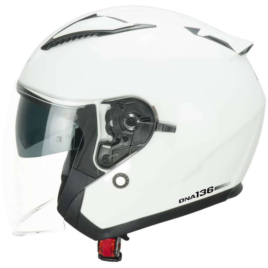 Moto Jet helmet CGM 136A DNA MONO White