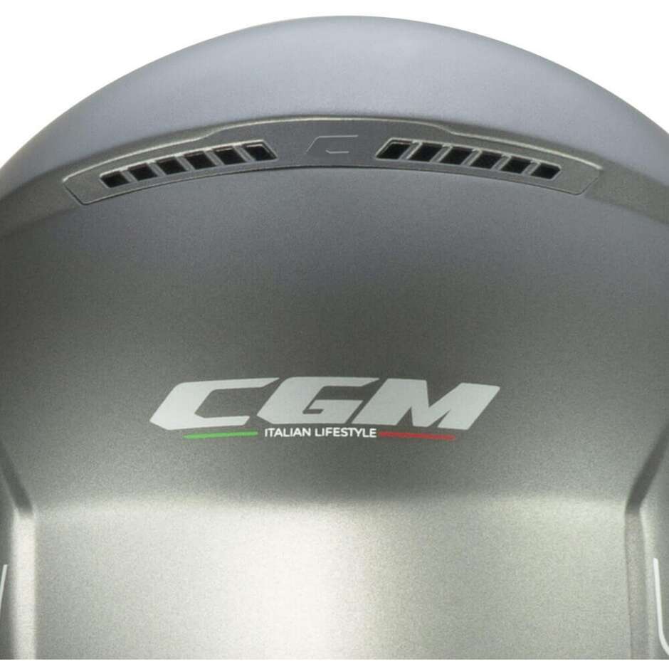 Moto Jet Helmet CGM 167A FLO MONO Satin Anthracite - Shaped Visor