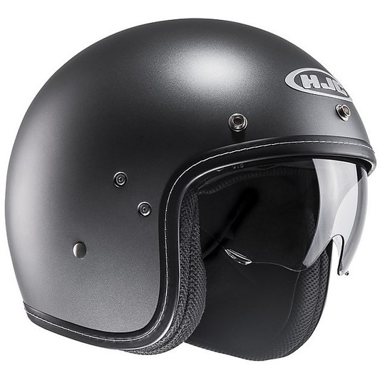 Moto Jet helmet FG-70S Fiber Semi Matte Titanium
