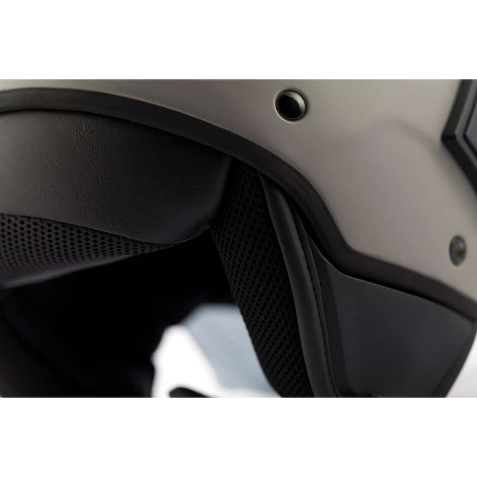 Moto Jet Helmet in Blauer BET HT Fiber Monochrome Matt Gray