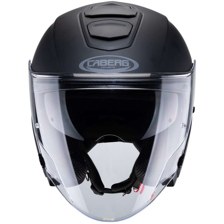 Moto Jet Helmet in Caberg Fiber FLYON Matt Black