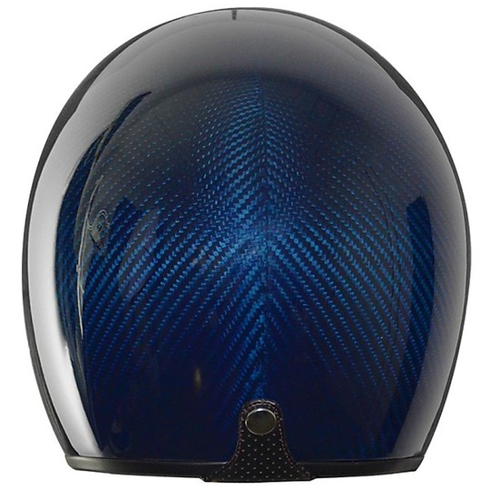 Moto Jet Helmet in Fiber Sirio Full Carbon Blue