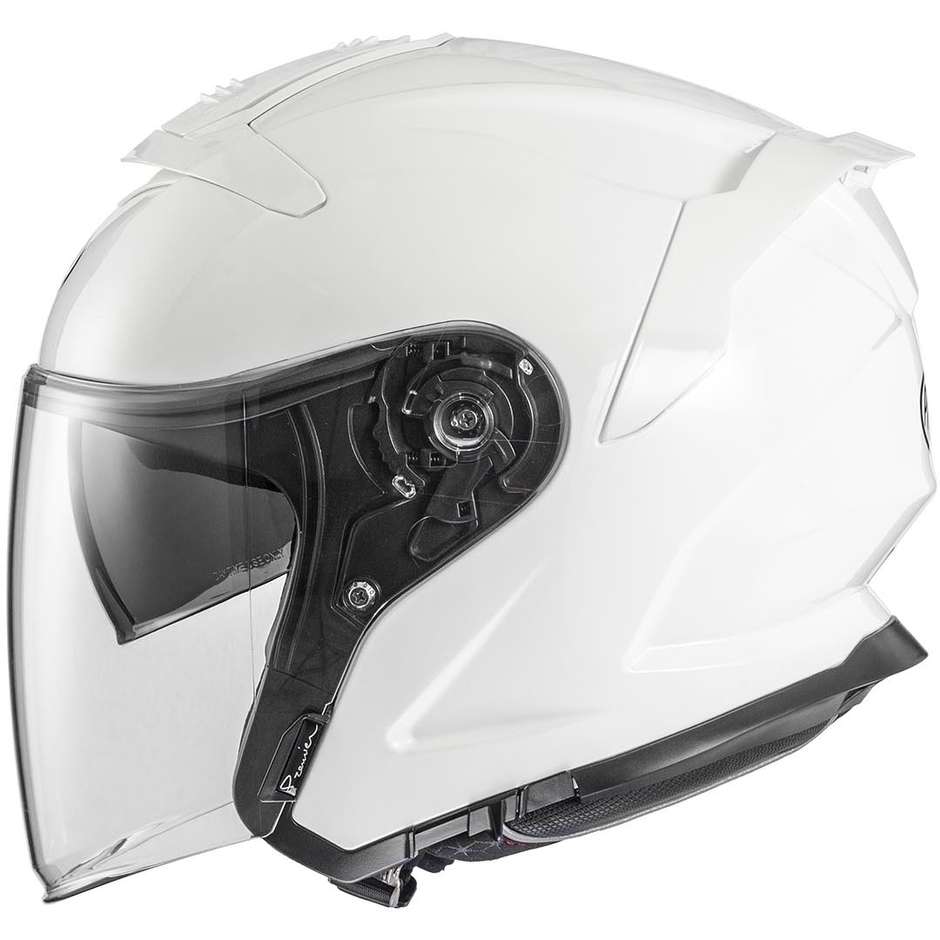 Moto Jet Helmet in Premier JT5 U8 White Fiber