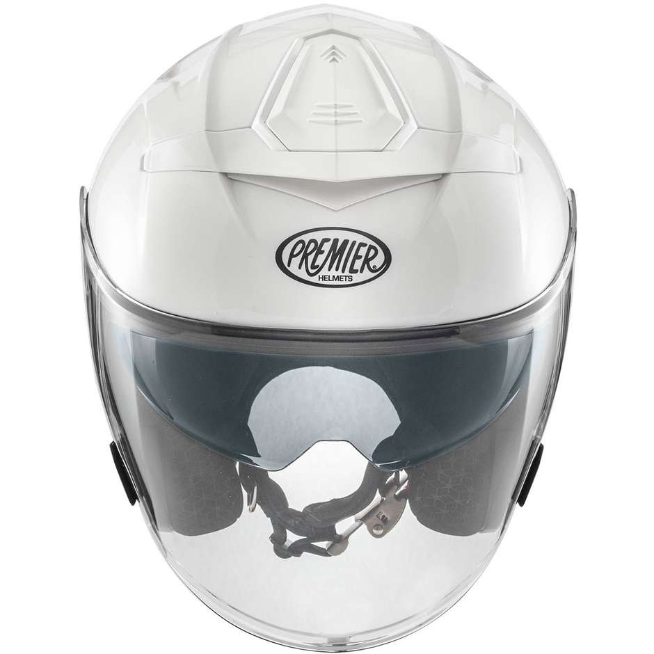 Moto Jet Helmet in Premier JT5 U8 White Fiber