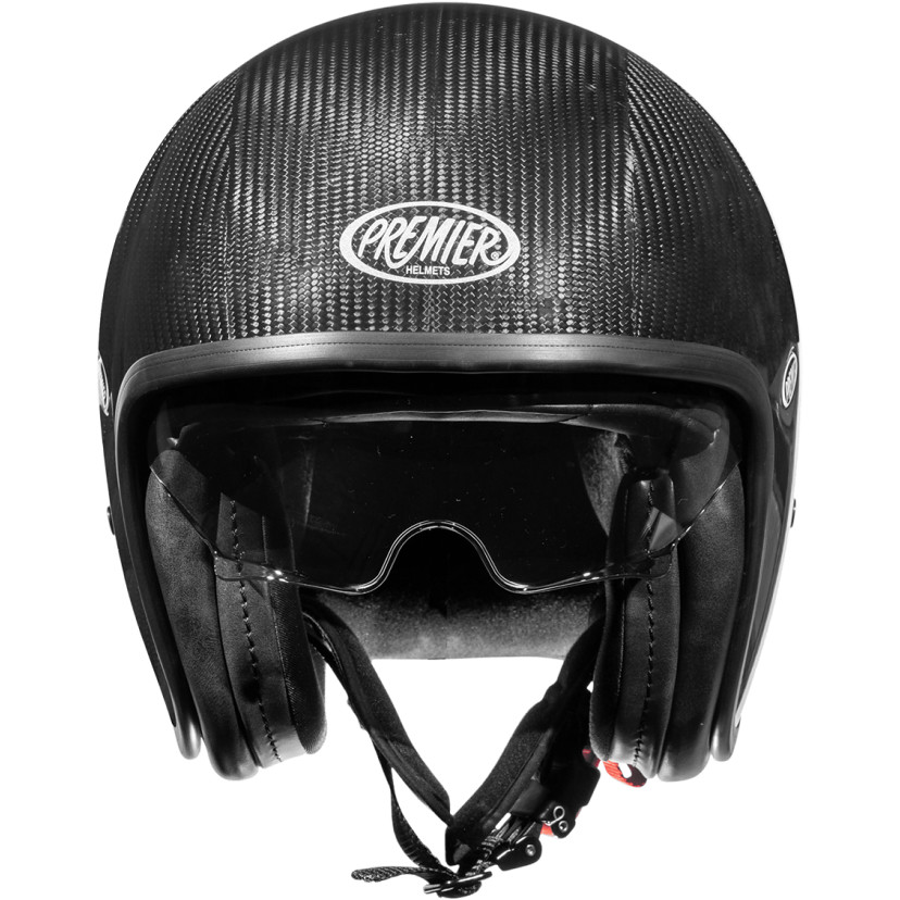 Moto Jet Helmet in Premier VINTAGE CARBON Glossy Carbon
