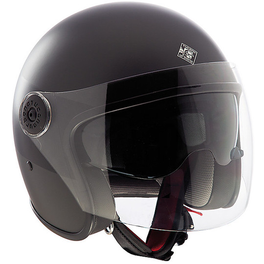 Moto Jet Helmet in Tucano Urbano Fiber EL'JET 1300 Dark Gray Opaque