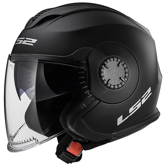 Moto Jet helmet LS2 OF570 Towards Double Visor Mat Black
