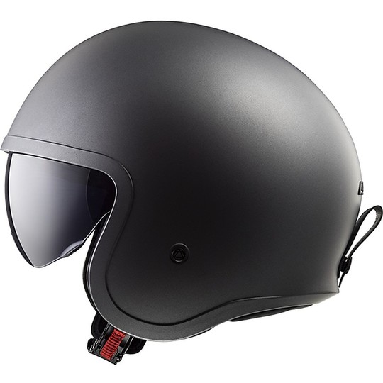 Moto Jet Helmet LS2 OF599 SPITFIRE Oxygen Titanium