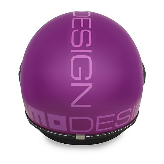 Moto Jet Helmet Momo Design Fighter Classic Violet Pink