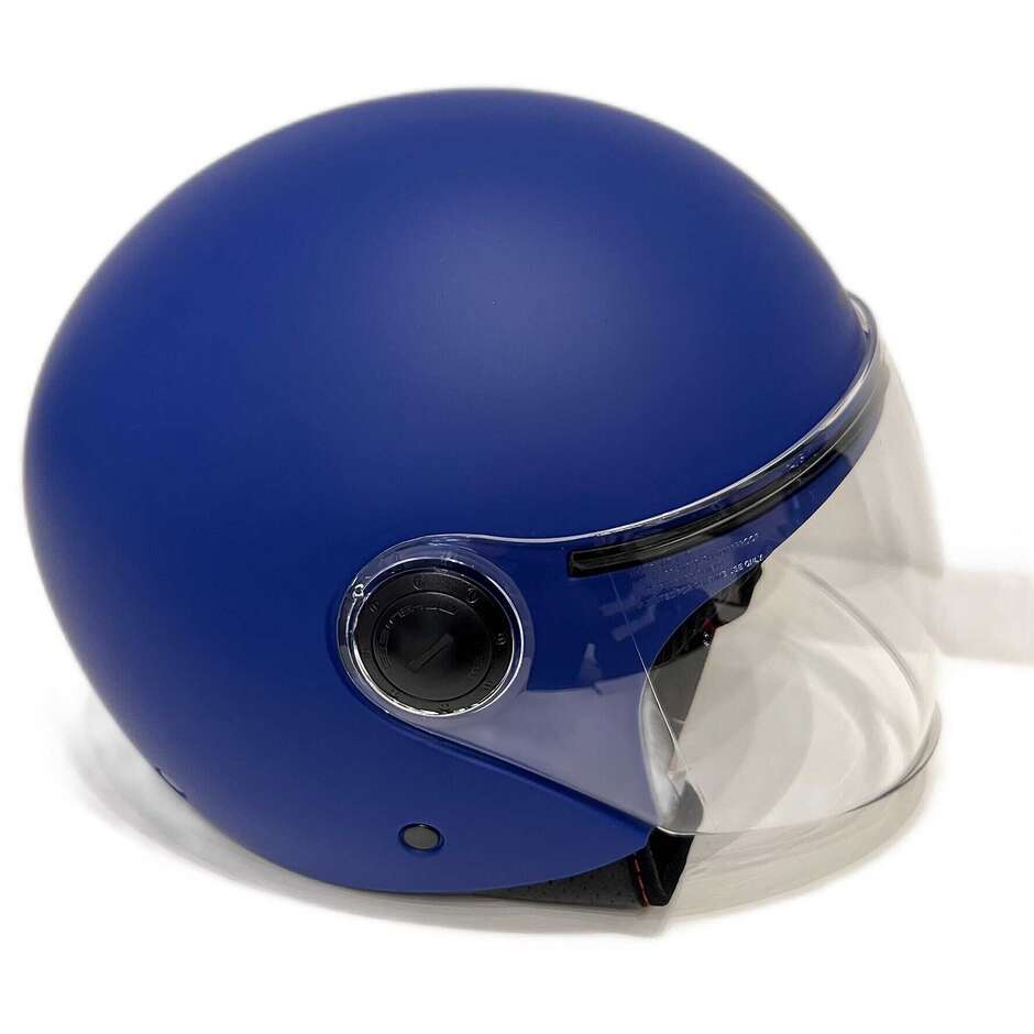 Moto Jet Helmet Mt Helmets STREET S Solid A7 Matt Blue 22.06