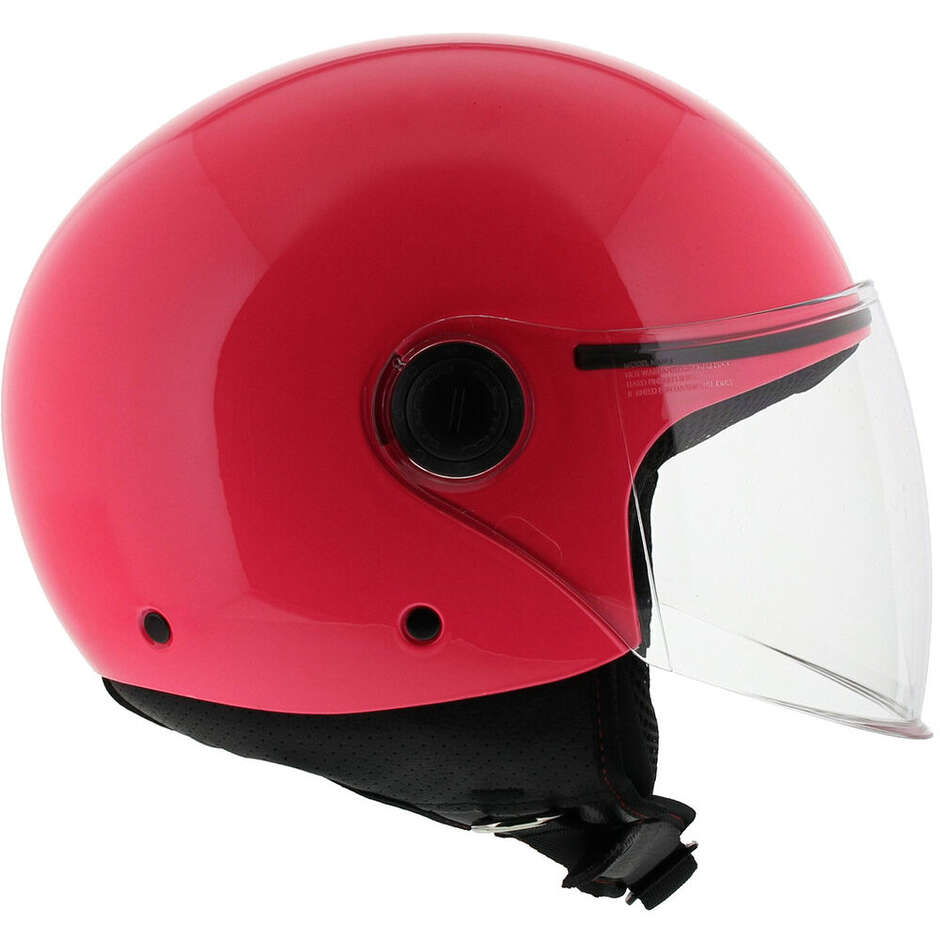 Moto Jet Helmet Mt Helmets STREET S Solid A8 Glossy Pink 22.06