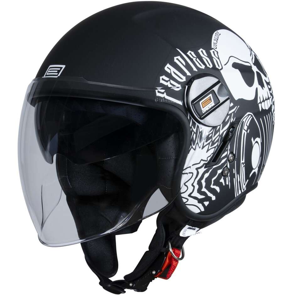 Moto Jet Helmet Origin ALPHA Fearless Matt Black