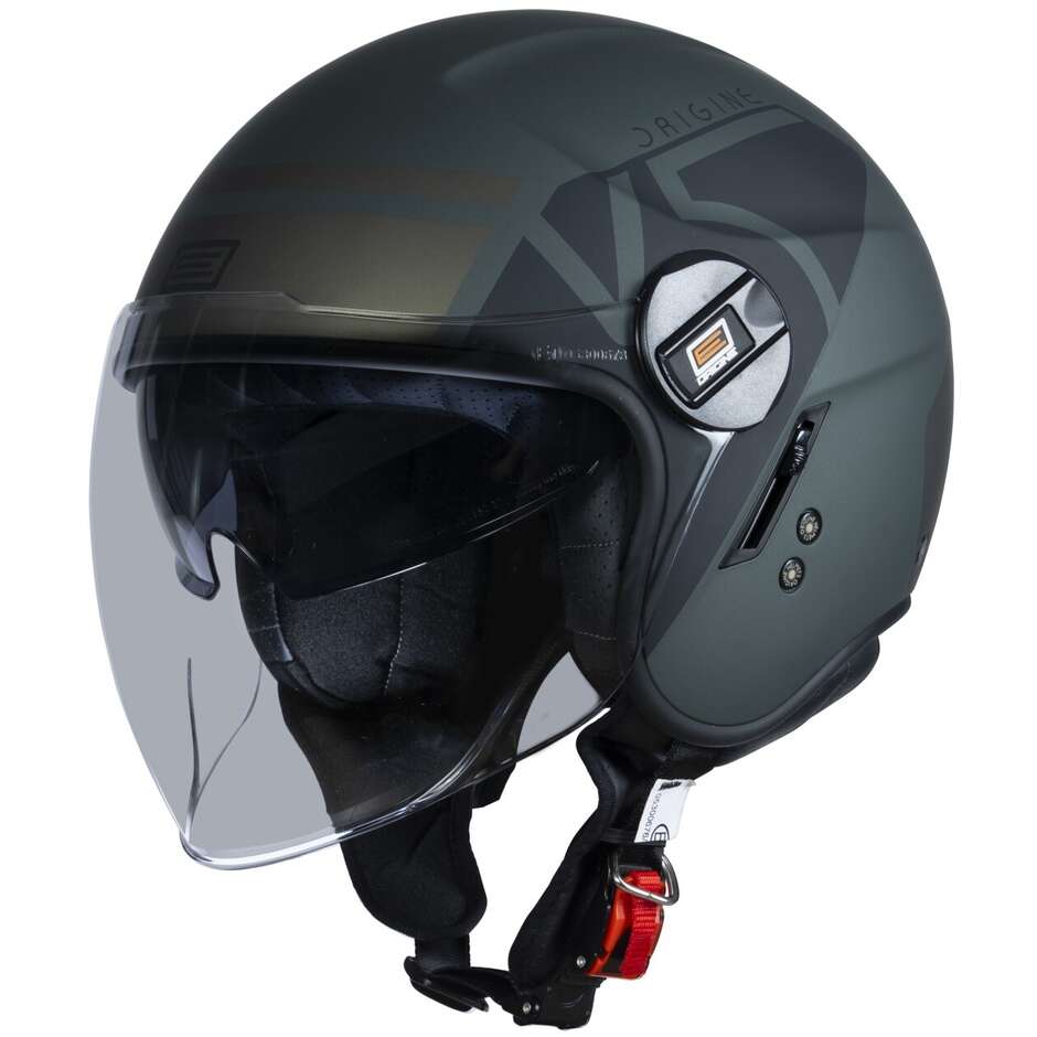 Moto Jet Helmet Origin ALPHA V5 Army Green Matt