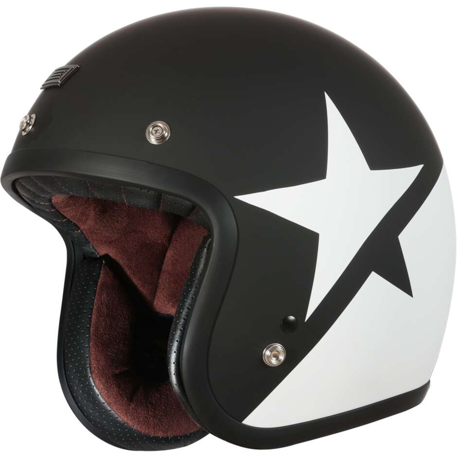 Moto Jet Helmet Origin FIRST Star White Matt Black 22.06