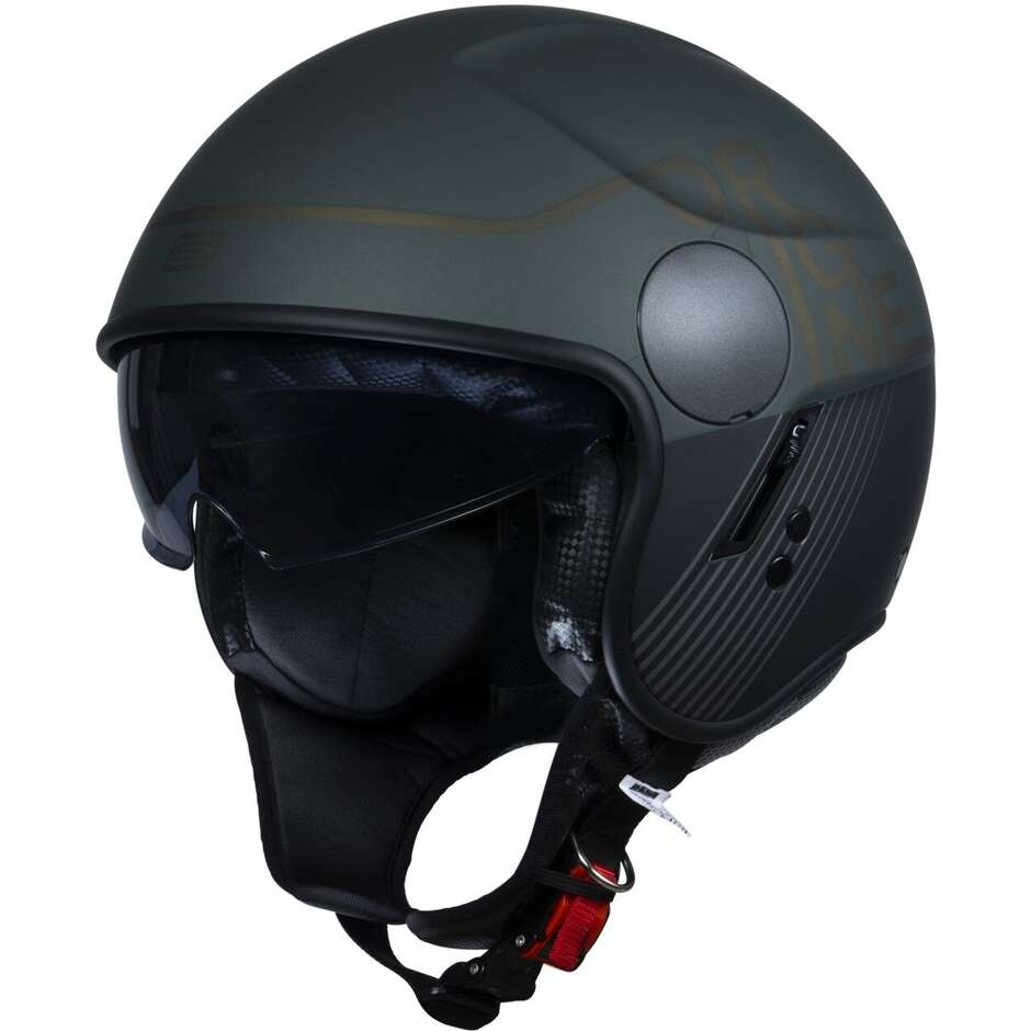 Moto Jet Helmet Origin SIERRA Snatch Army Green Matt