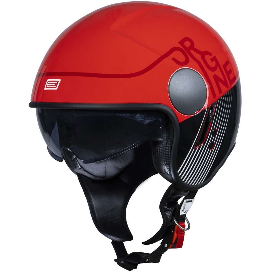 Moto Jet Helmet Origin SIERRA Snatch Glossy Fluo Red
