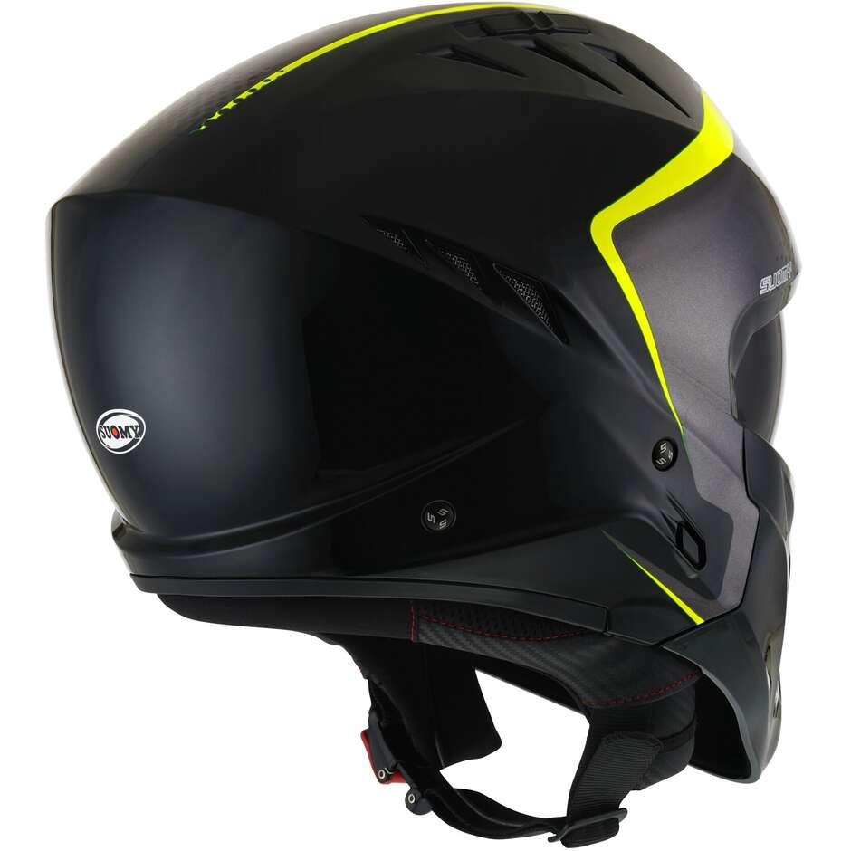 Moto Jet Helmet Suomy ARMOR CREW Black Yellow