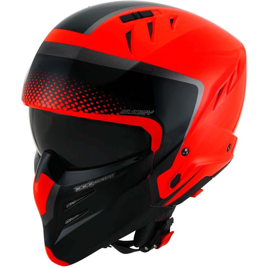 Moto Jet Helmet Suomy ARMOR CREW Orange Black