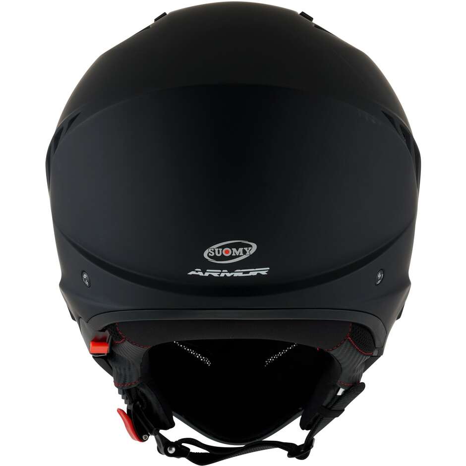 Moto Jet Helmet Suomy ARMOR PLAIN Matt Black