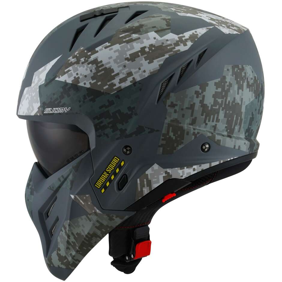Moto Jet Helmet Suomy ARMOR URBAN SQUAD Camouflage Matt Gray