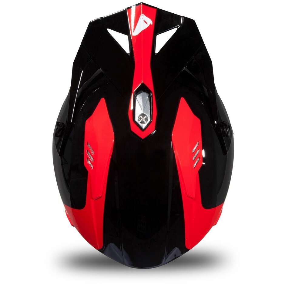 Moto Jet Helmet Ufo SHERATAN Black Red