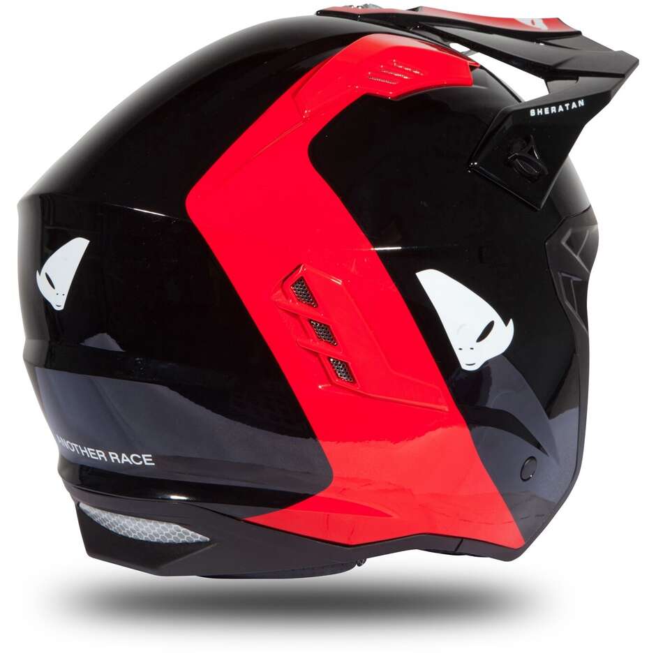 Moto Jet Helmet Ufo SHERATAN Black Red