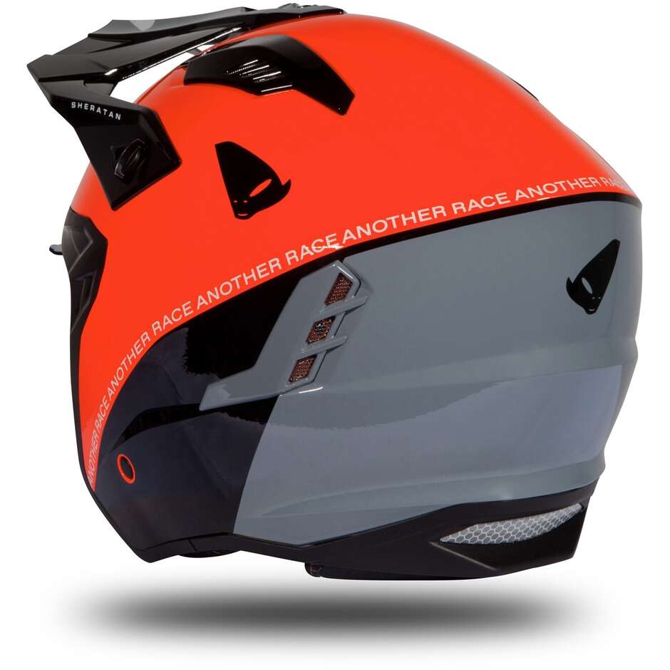 Moto Jet Helmet Ufo SHERATAN Red Black Gray