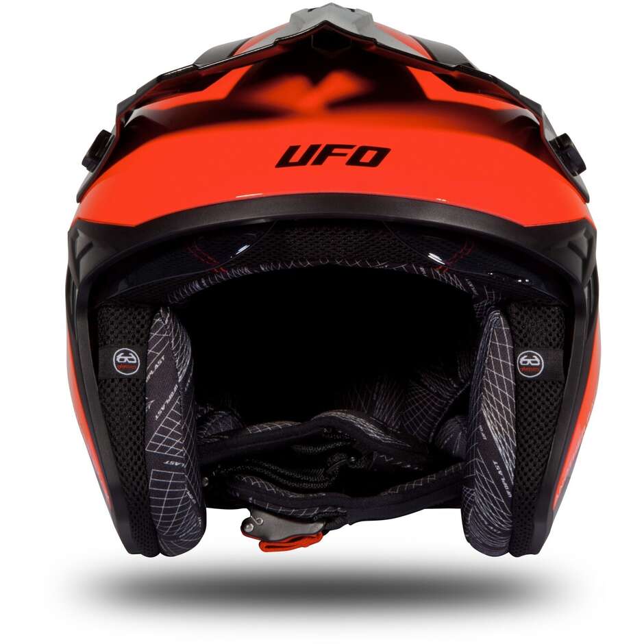 Moto Jet Helmet Ufo SHERATAN Red Black Gray