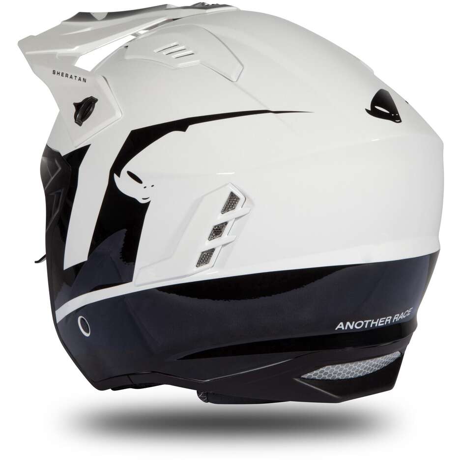 Moto Jet Helmet Ufo SHERATAN White Black