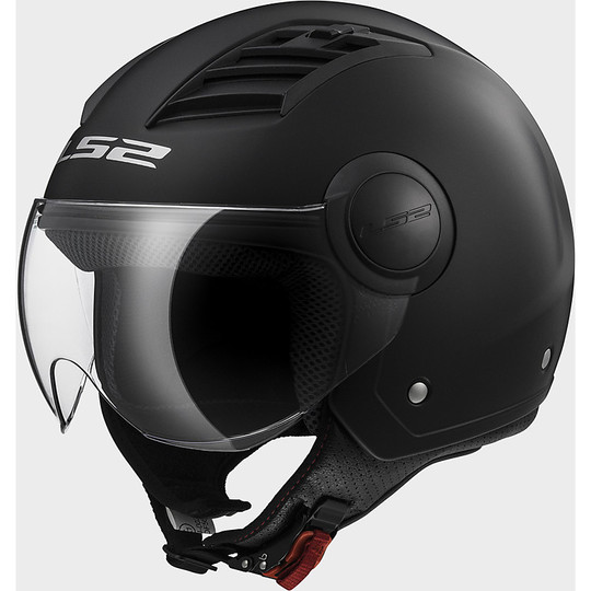 Moto Jet helmet visor With LS2 FF562 Matte Black Airflow