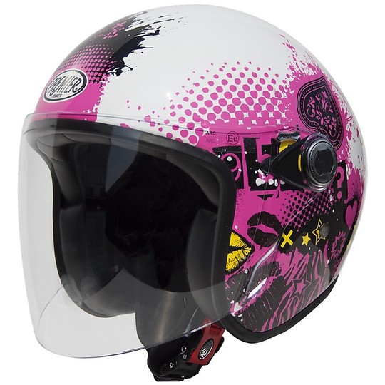 Moto Jet helmet with visor Fiber Premier Le Petit Visor LP8