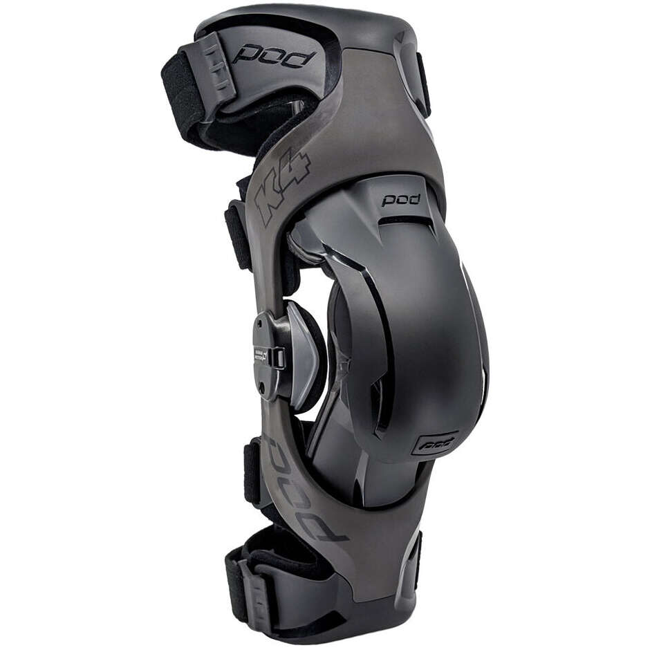 Moto Knieschützer Kids Pod MX K4 V2 Schwarz Graphit