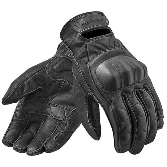 Moto Leather Gloves Rev'it COOPER Black