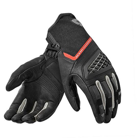 Moto Leather Gloves Rev'it NEUTRON 2 Black Red