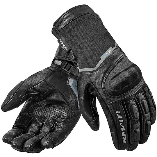 Moto Leather Gloves Rev'it SUMMIT 2 H2O Black