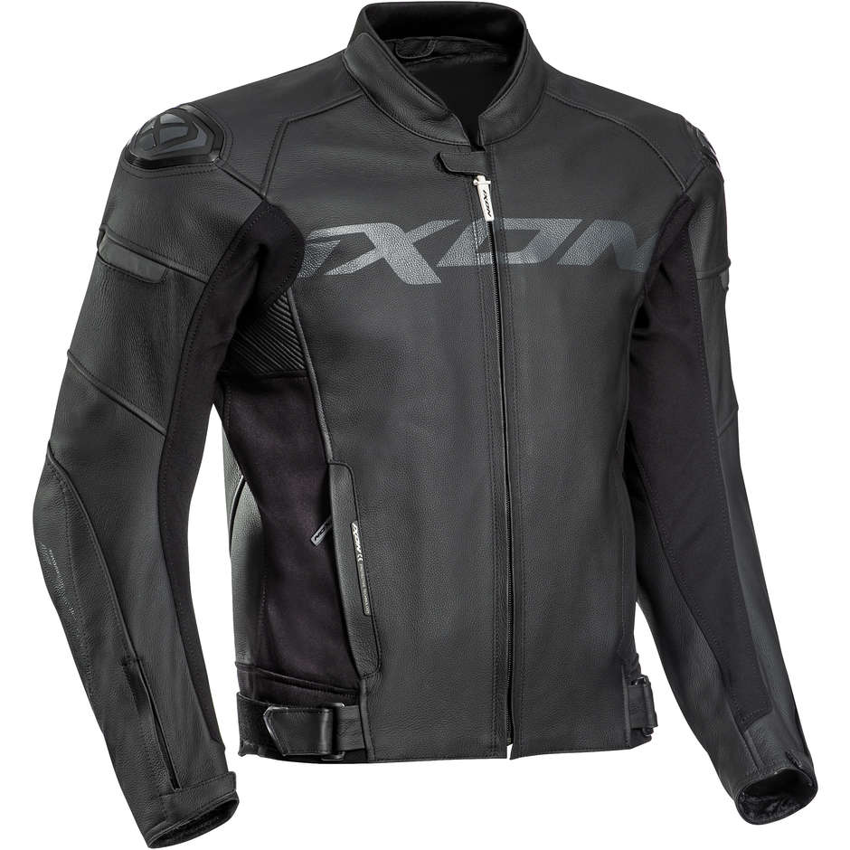 Moto Leather Ixon Racing Jacket SPARROW Black