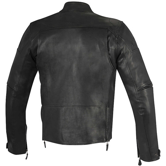 Moto Leather Jacket Alpinestars Brera Black