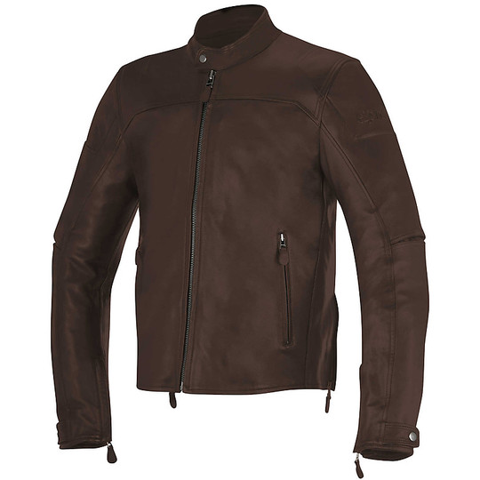 Moto Leather Jacket Alpinestars Brera Tobacco