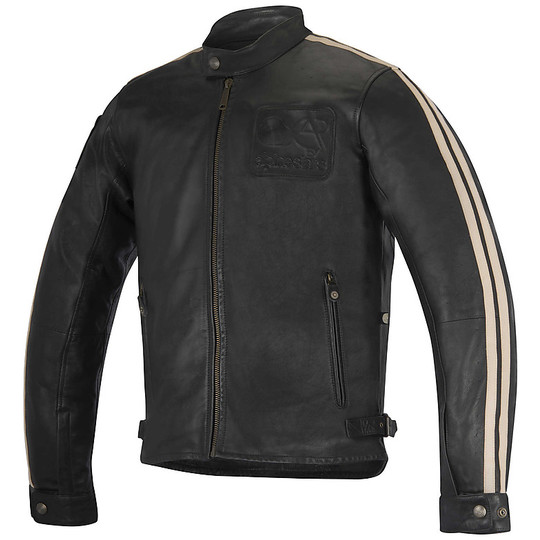 Moto Leather Jacket Alpinestars Charlie Black