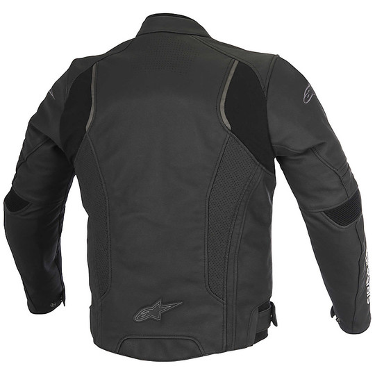 Moto Leather Jacket Alpinestars Devon Air Black