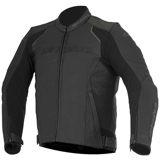 Moto Leather Jacket Alpinestars Devon Black