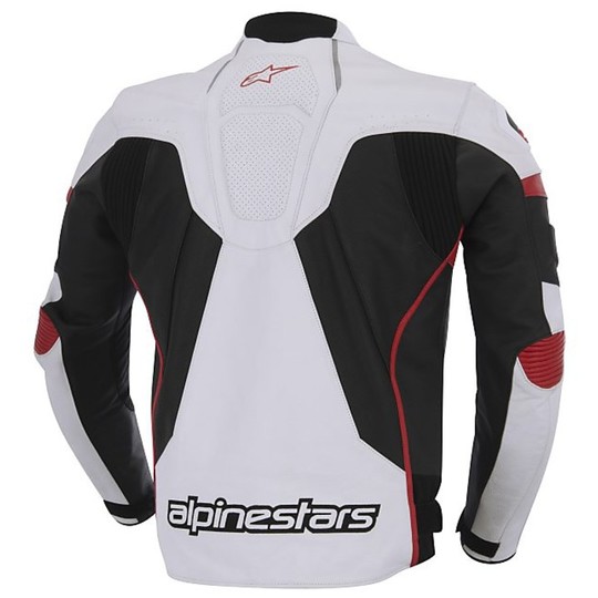 Moto Leather Jacket Alpinestars GP Plus-Lederjacke R 2015 Weiß Schwarz Rot