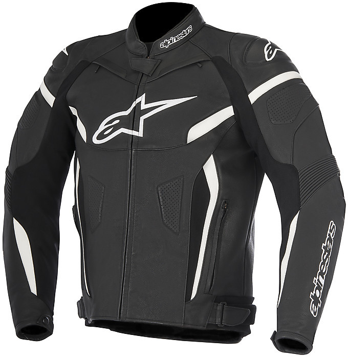 Moto Leather Jacket Alpinestars GP PLUS R v2 Black White For Sale Online Outletmoto.eu