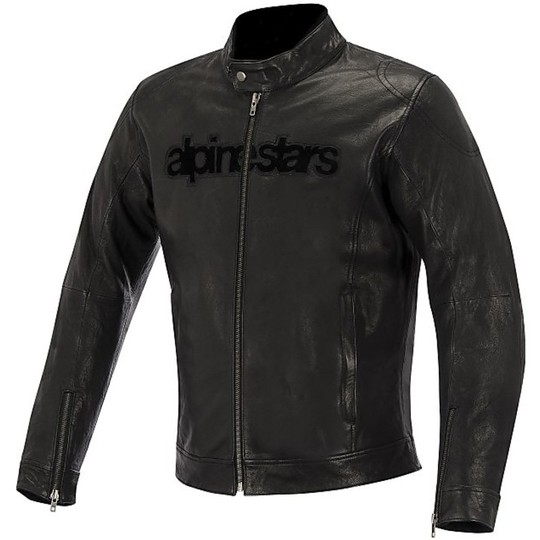Moto Leather Jacket Alpinestars HUNTSMAN 2015 Black Leather Jacket