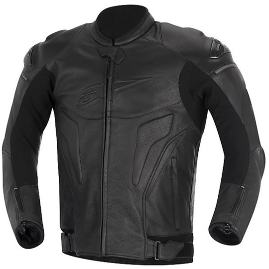 Moto Leather Jacket Alpinestars Leather Jacket 2015 Black Phantom