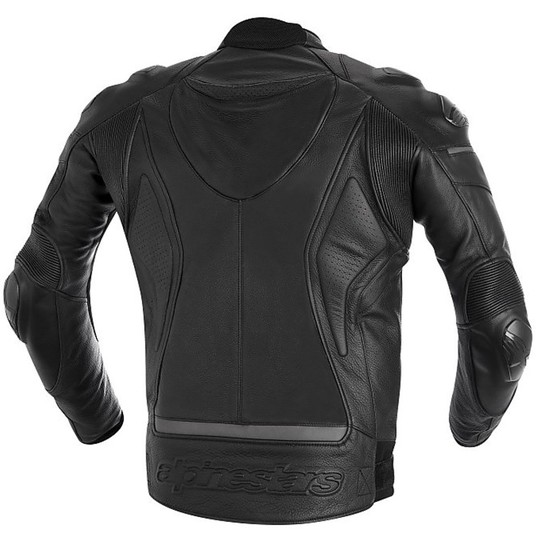 Moto Leather Jacket Alpinestars Lederjacke 2015 Black Phantom