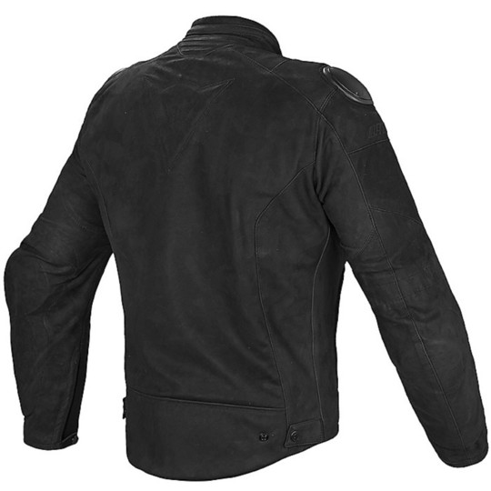 Moto Leather Jacket Dainese Street Rider Air Perforated Black