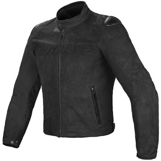 Moto Leather Jacket Dainese STREET RIDER Black